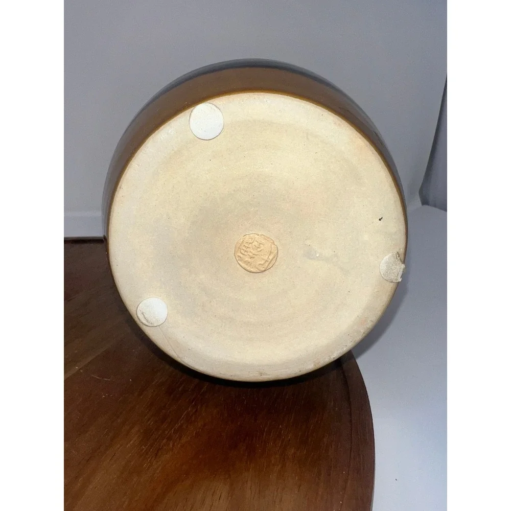 Unique Ceramic Vase Earth Tones‎ Abstract Design